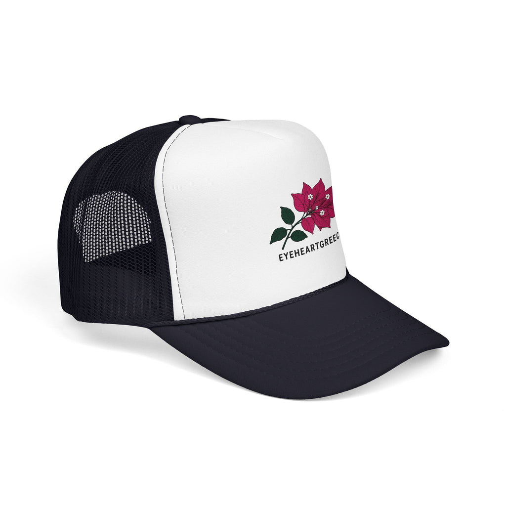 EYEHEARTGREECE Bougainvillea Trucker Hat