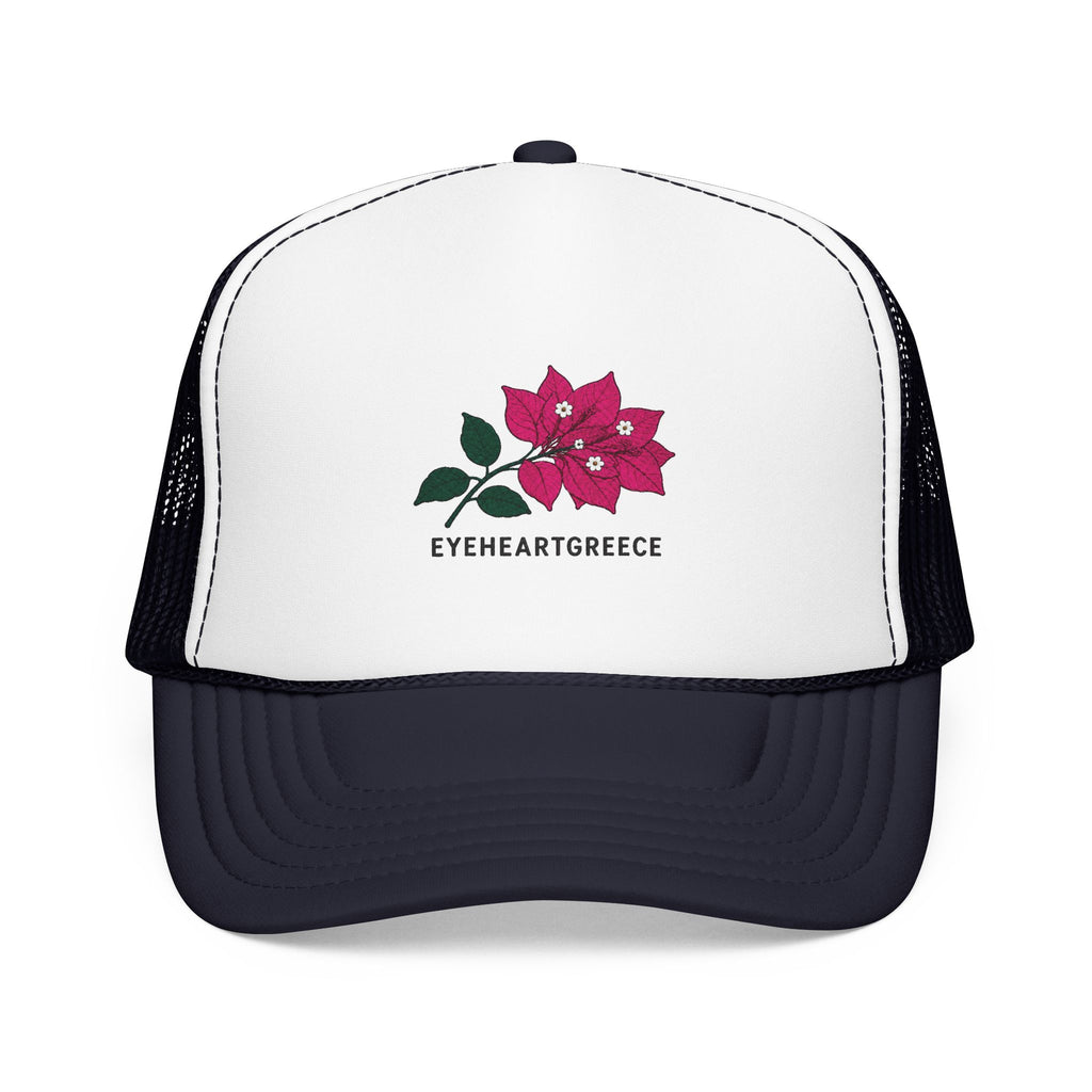 EYEHEARTGREECE Bougainvillea Trucker Hat