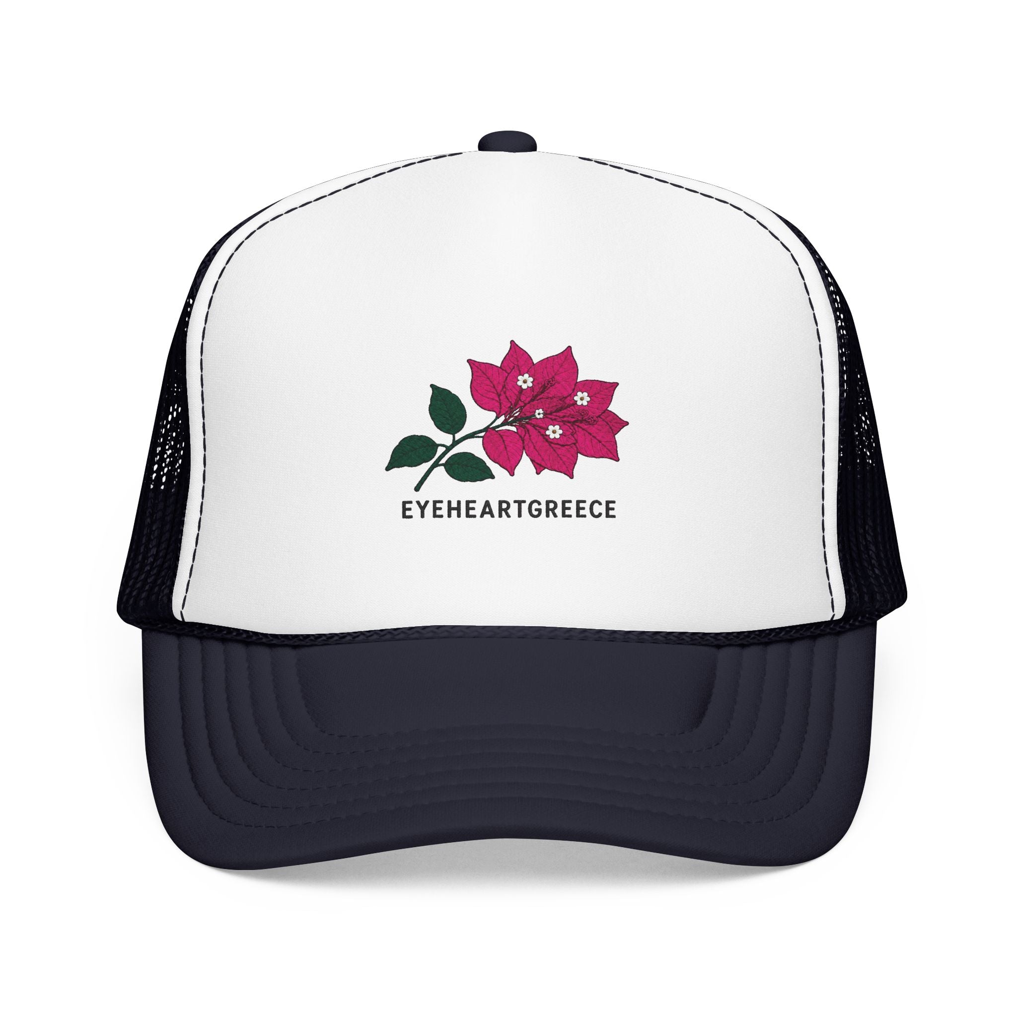 EYEHEARTGREECE Bougainvillea Trucker Hat